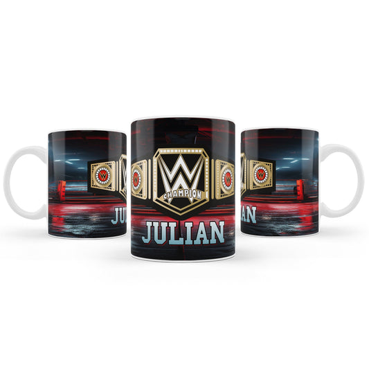 WWE themed sublimation mug